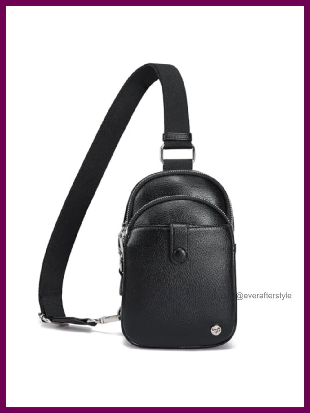 Small Anti Theft Crossbody Bag Faux Leather RFID Sling Purse Travel